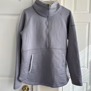 Columbia Light Gray Quarter-Zip Pullover